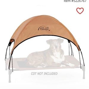 Pet cot canopy
